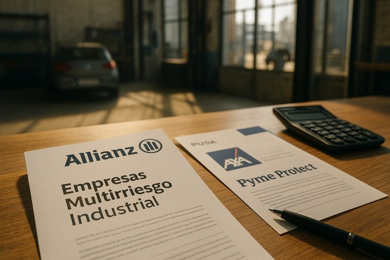 Allianz Empresas Multirriesgo Industrial vs AXA Pyme Protect: dos pólizas para pymes con nave propia comparadas en incendio, avería y paralización de actividad Allianz Empresas Multirriesgo Industrial vs AXA Pyme Protect: dos pólizas para pymes con nave propia comparada