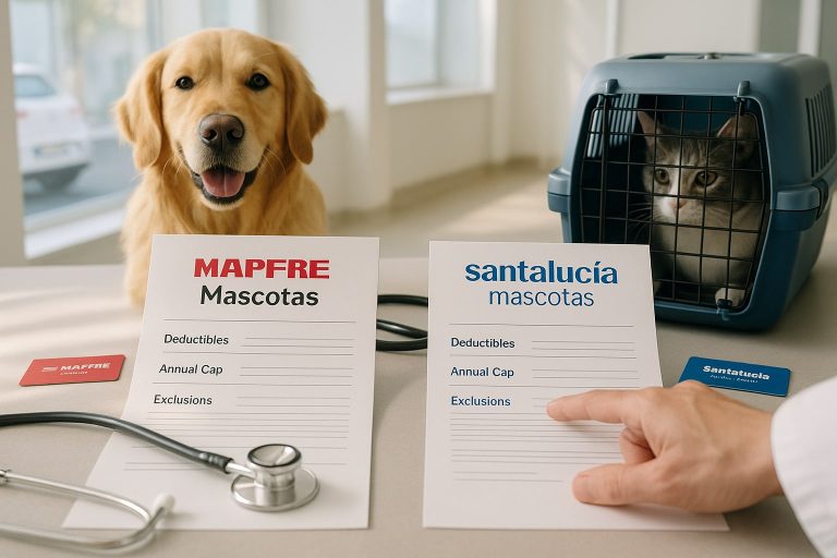 Mapfre Mascotas vs Santalucía Mascotas: dos pólizas veterinarias completas enfrentadas en carencias, franquicia y tope anual Mapfre Mascotas vs Santalucía Mascotas: dos pólizas veterinarias completas enfrentadas en carencias, franquici