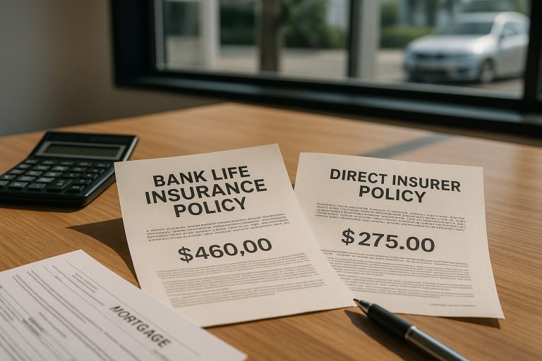 Seguro de vida del banco vs contratación directa con aseguradora: diferencia real de prima, portabilidad y Ley