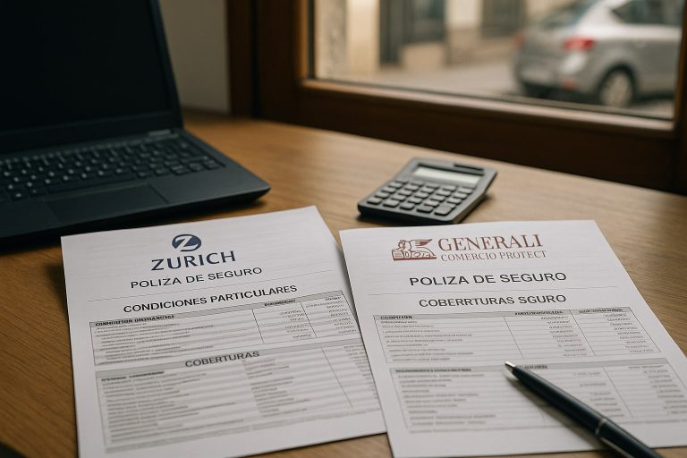 Zurich Pyme Negocios vs Generali Comercio Protect: dos multirriesgo enfrentados en daños por agua, robo de exi