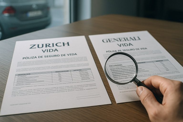 Zurich Vida vs Generali Vida en cobertura de invalidez absoluta y permanente: baremos, exclusiones y plazo de